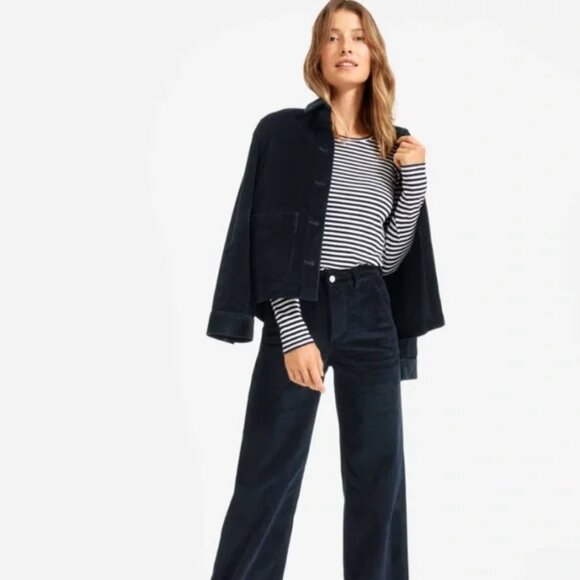 Everlane Jackets & Blazers - Everlane The Corduroy Chore Jacket in Navy